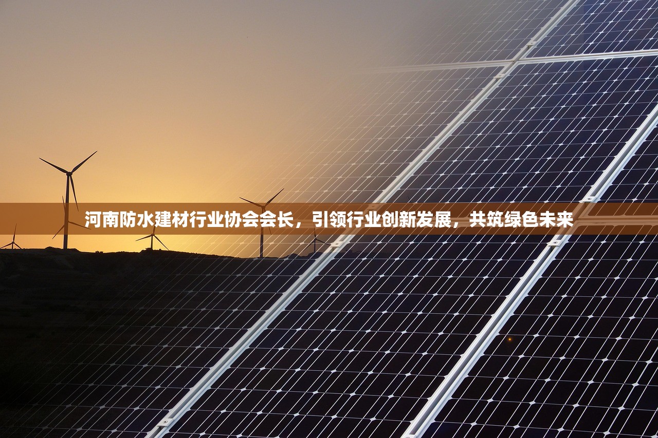 河南防水建材行业协会会长，引领行业创新发展，共筑绿色未来